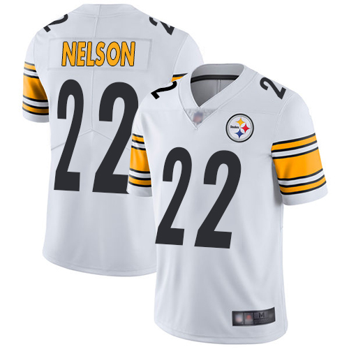 Men Pittsburgh Steelers Football 22 Limited White Steven Nelson Road Vapor Untouchable Nike NFL Jersey